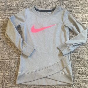 Nike Dry Fit Pink Sparkle, Gray Long Sleeve